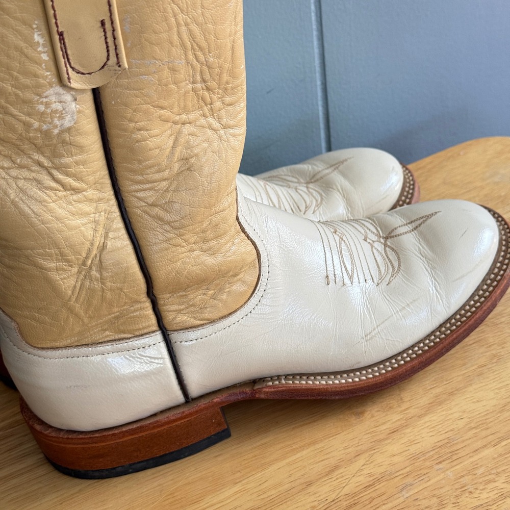Vtg Logan Boot Co Cowboy Boots‎ Coastal Cowgirl Western Leather USA Women 6B - Picture 13 of 13